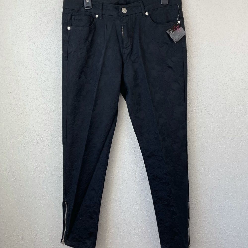 NWT JW Style Black Stretch Skinny Jeans Size 10 EUC